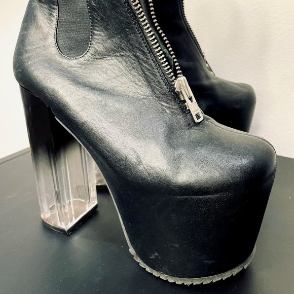 UNIF Das Boot Ombré Heel Mega Platform Booties. Rare Size 7 - Picture 1 of 4
